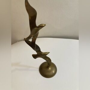 Vintage MCM Brutalist seagull brass art sculpture penco
